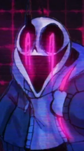 ai character: VHS background