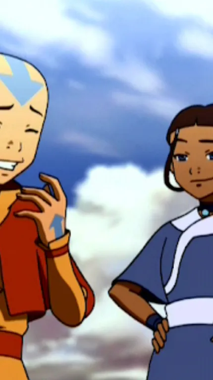ai character: Aang and Katara background