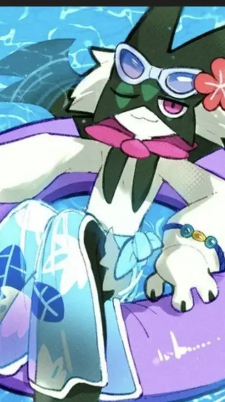 ai character: meowscarada  background