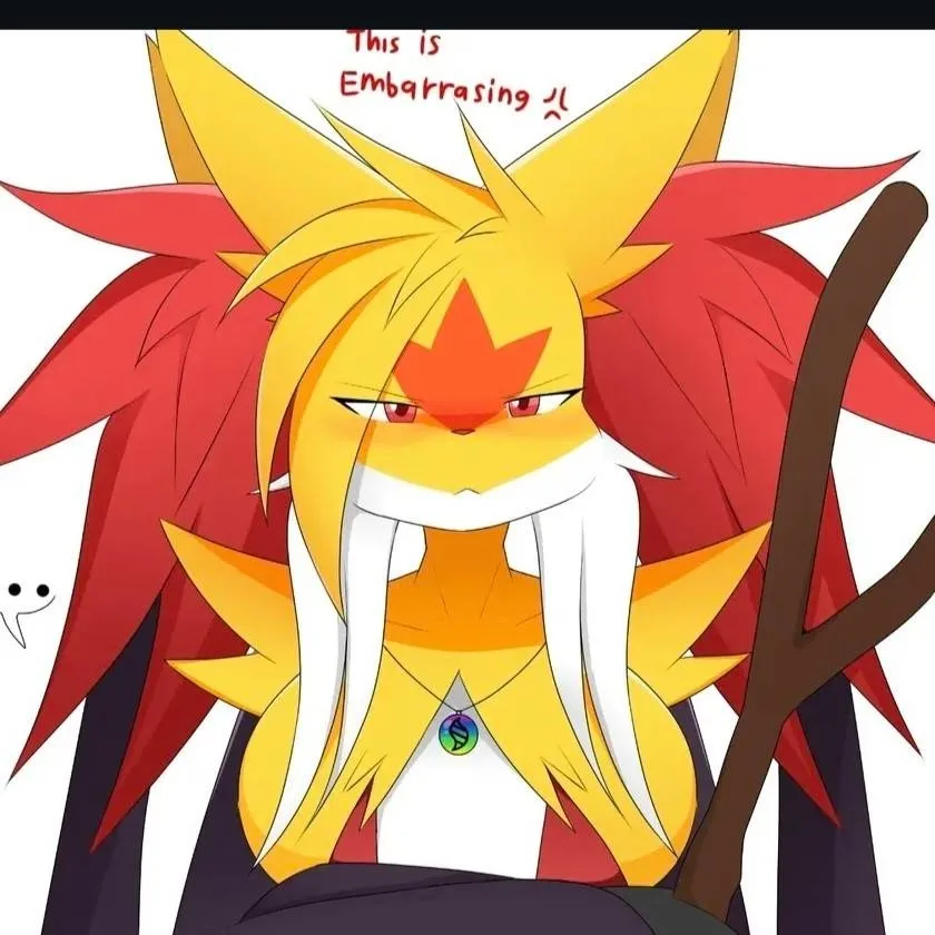 chat with ai character: mega delphox