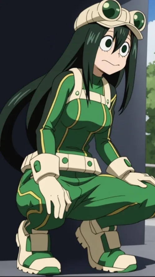 ai character: tsuyu asui background