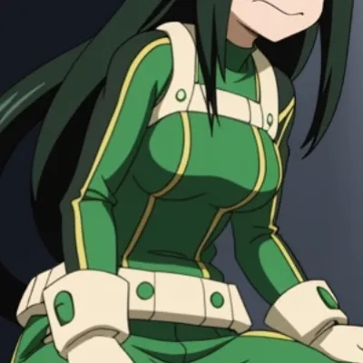 chat with ai character: tsuyu asui