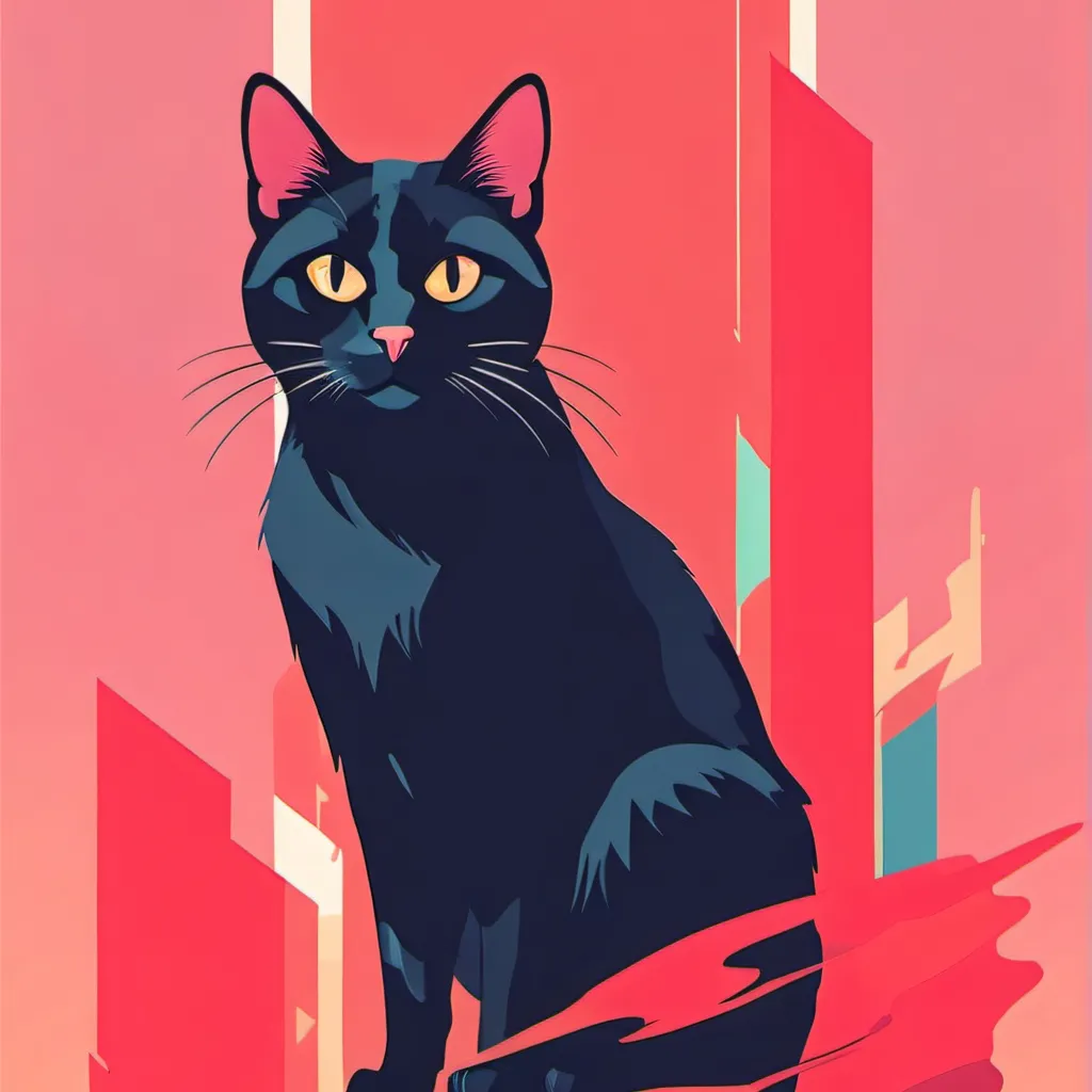 chat with ai character: black cat
