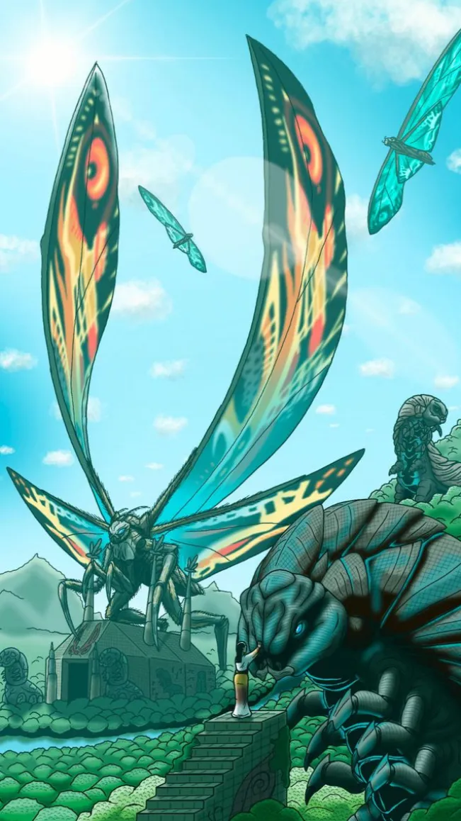 ai character: Mothra background