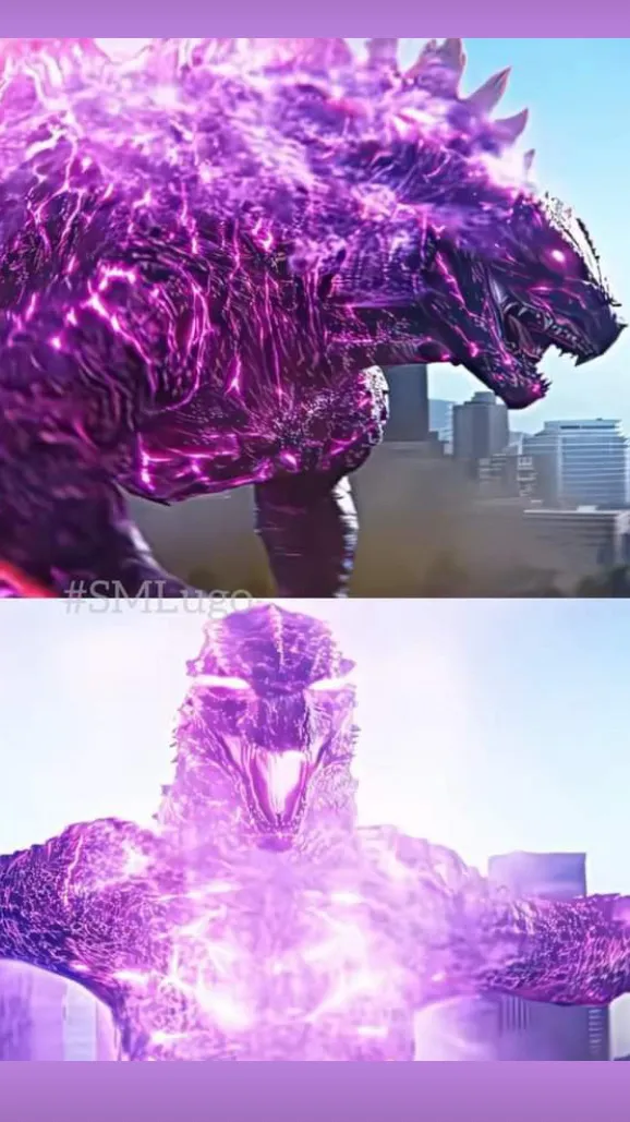 ai character: Godzilla evolved￼ background