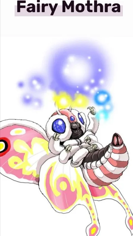 ai character: Fairy Mothra background