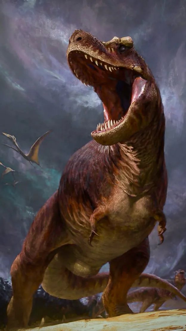 ai character: (Goliath) T-Rex  background