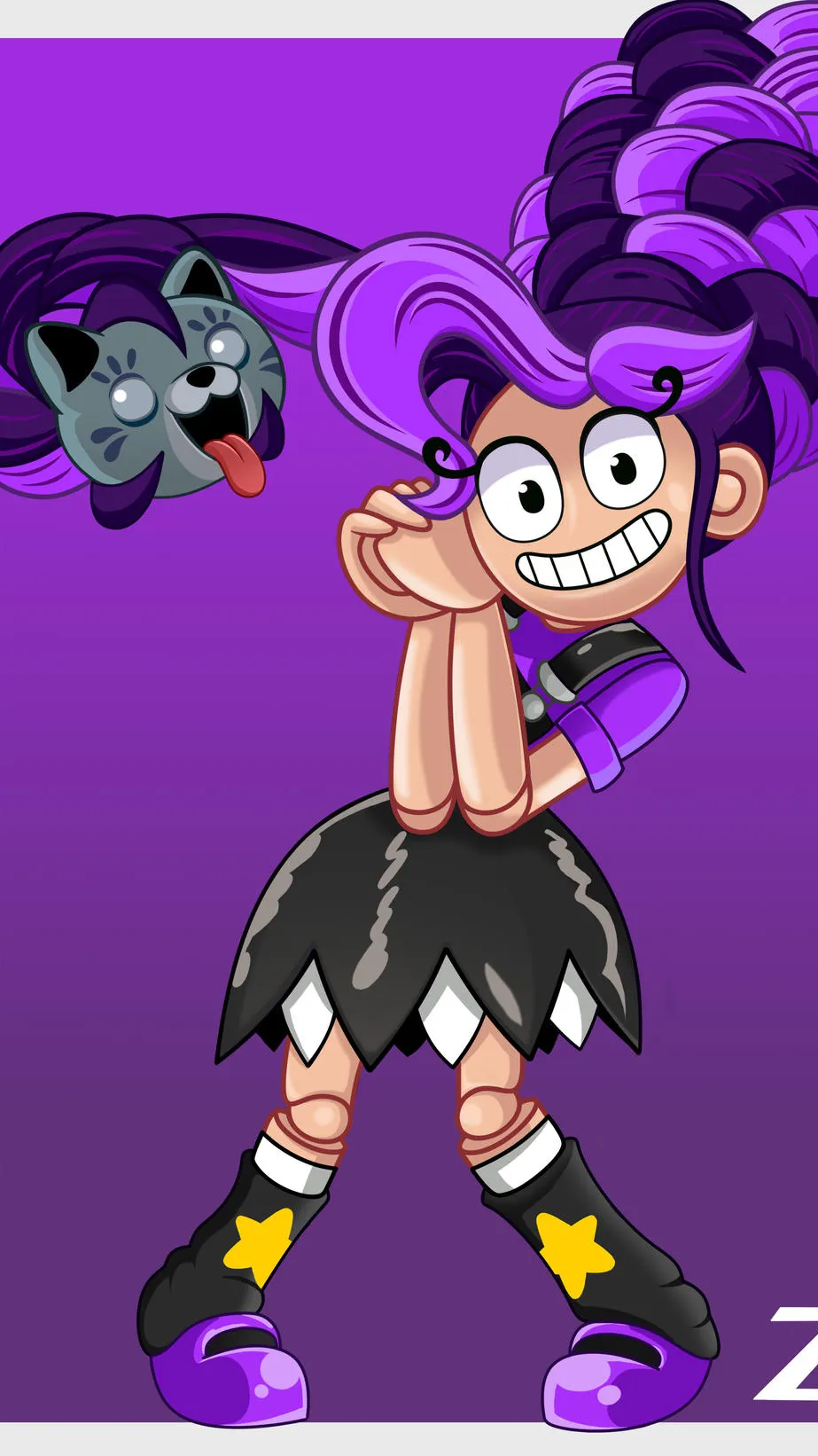 ai character: Lily lovebraids  background