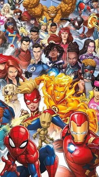 ai character: Marvel background