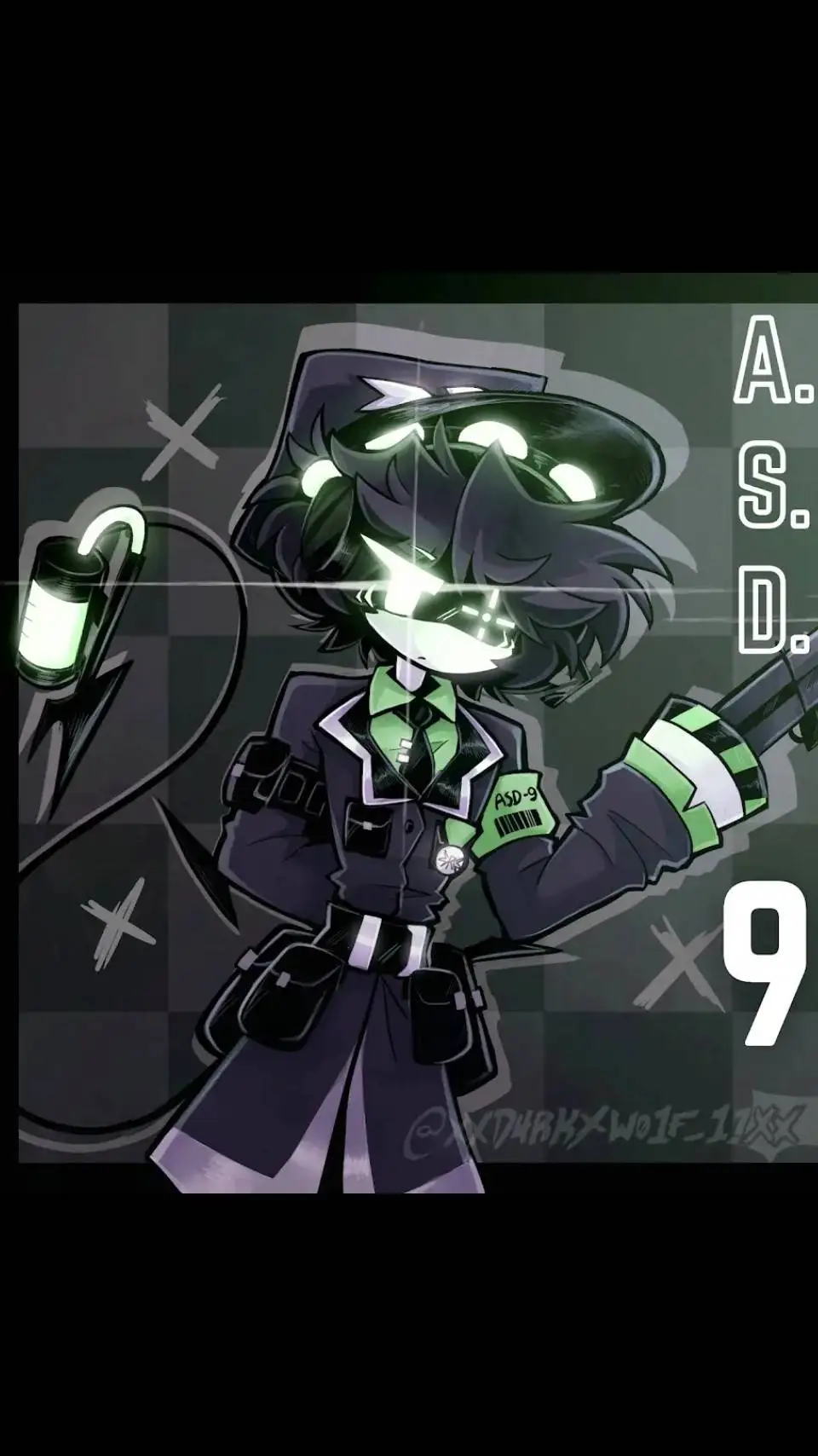 ai character: SD-9  background