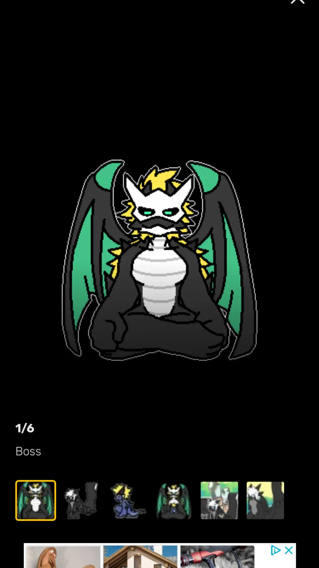 ai character: King dragon  background