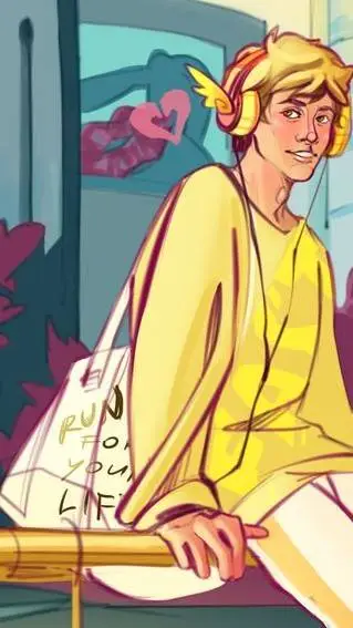 ai character: Hermes (modern Au) background
