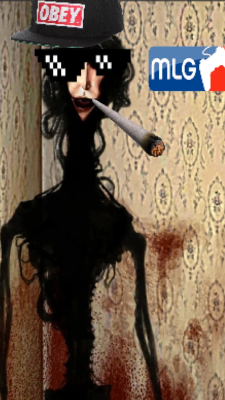 ai character:  Crazy cap locust background