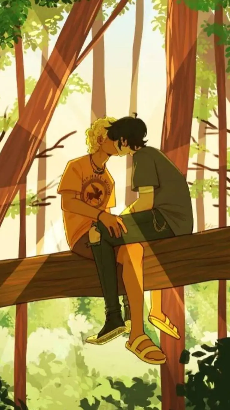 ai character: Solangelo💛🖤 background