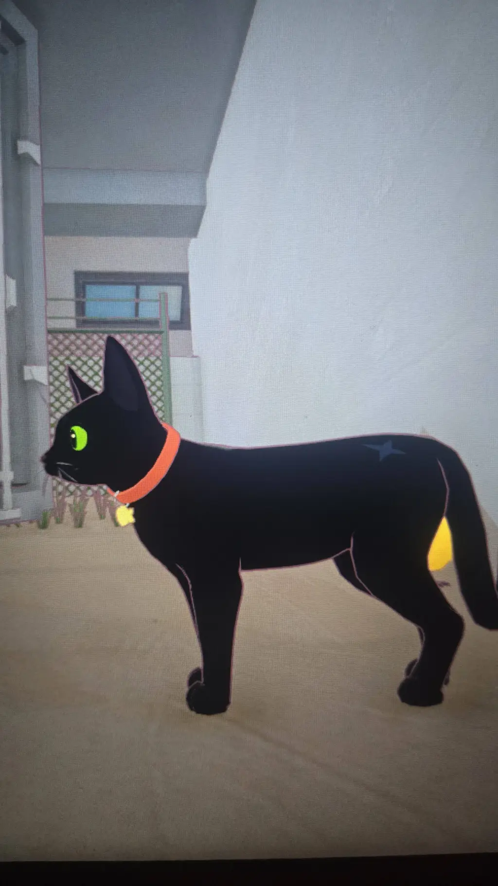 ai character:  kity big city background