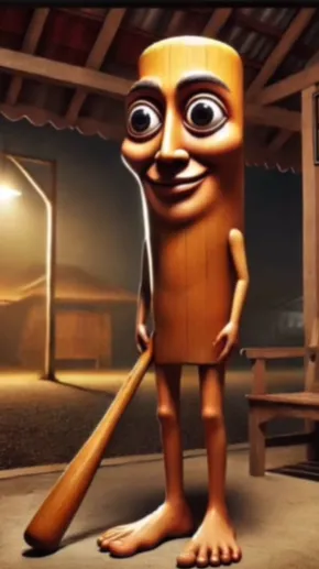 ai character: Tung Tung Sahur background