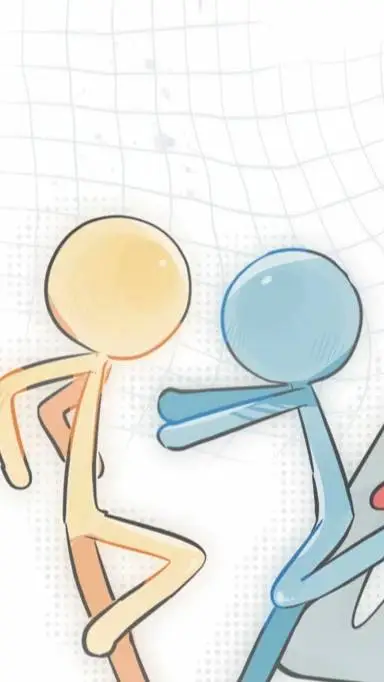 ai character: yellow and blue  background