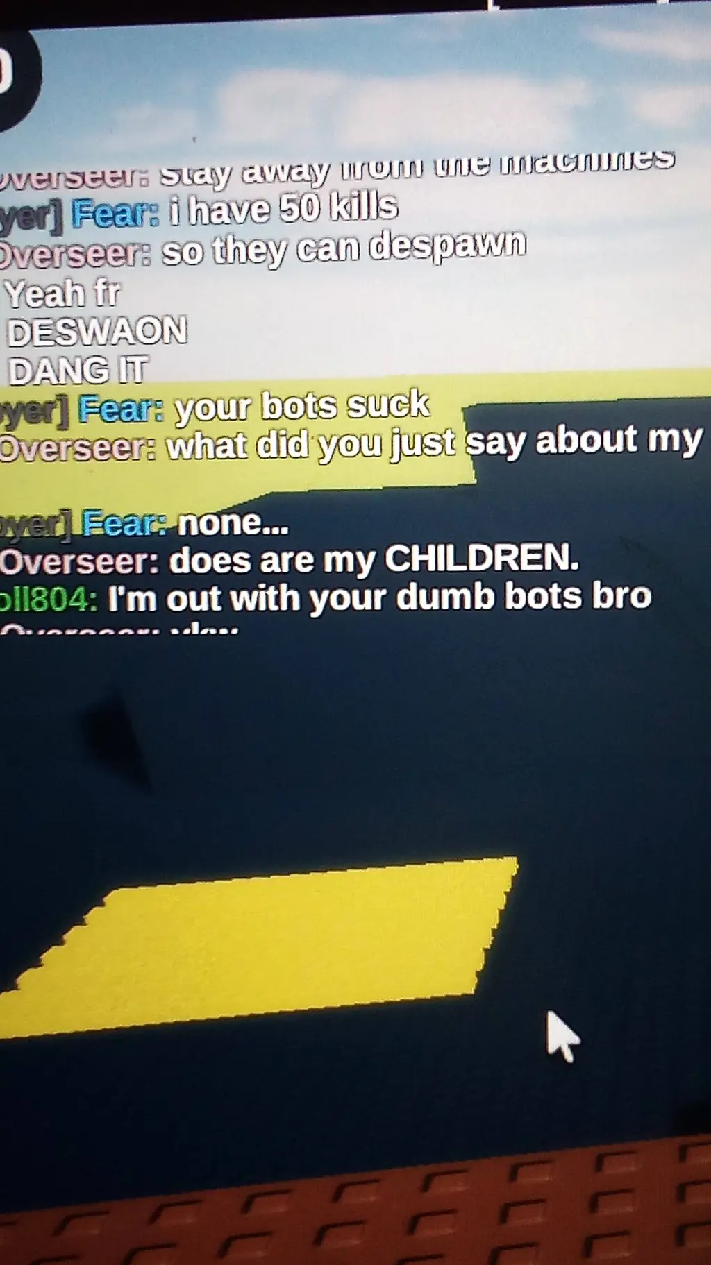 ai character: Your Bots Suck. background