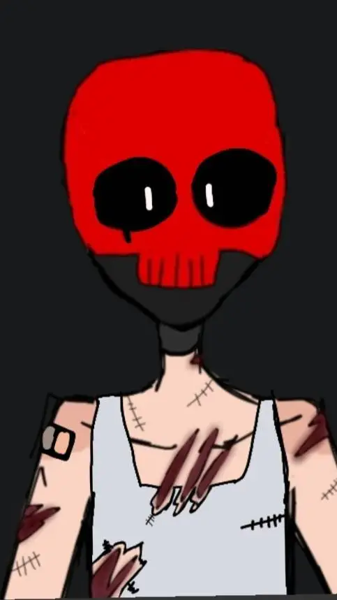 ai character: REDSKULL  YOU MEET background