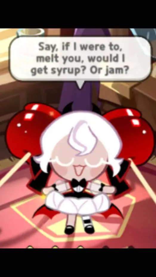 ai character: Candy apple Cookie background