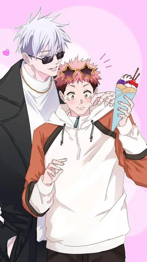 ai character: Gojo x yuji  background