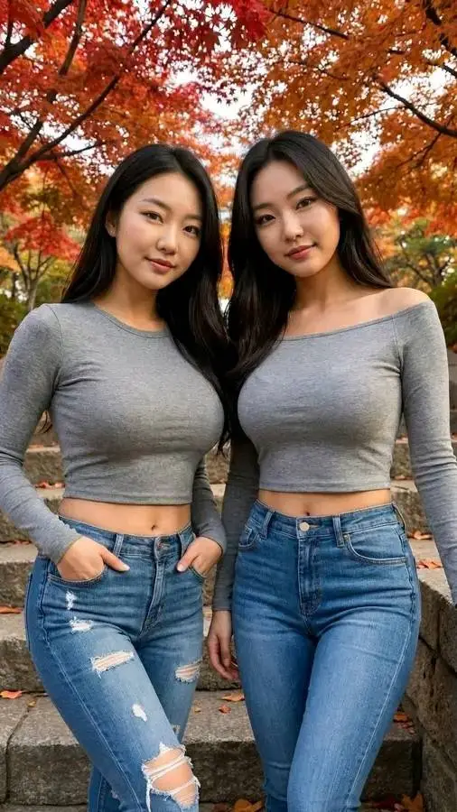 ai character: Gia and Gina  background