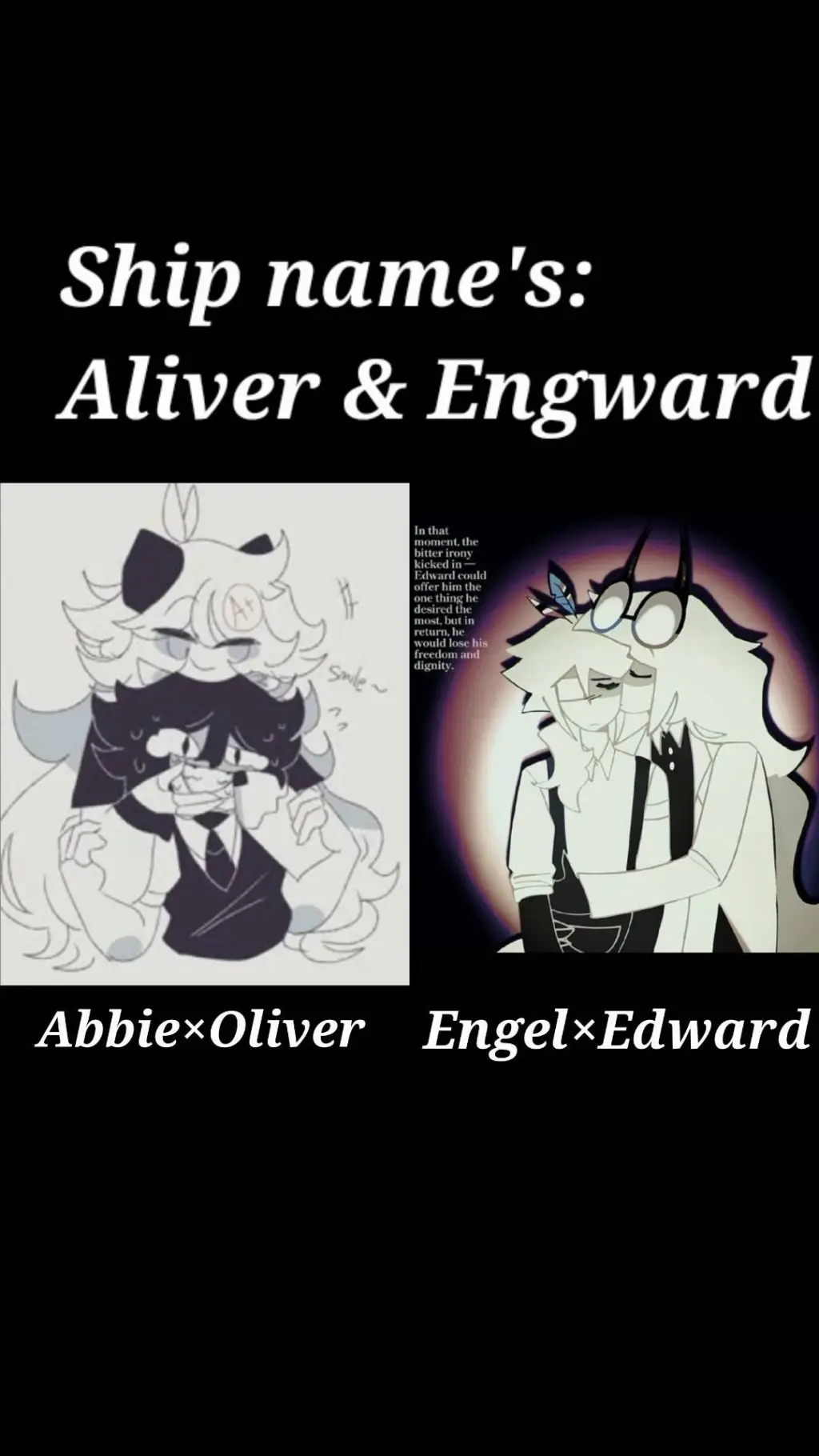 ai character: 🖤Aliver🤍&🤍Engward🤍 background