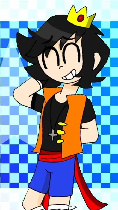 ai character: Trollino🧡♂️👑 background