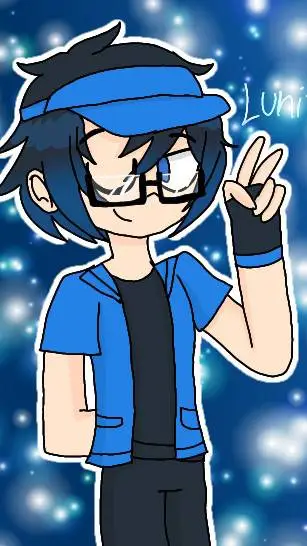 ai character: Luni💙 background