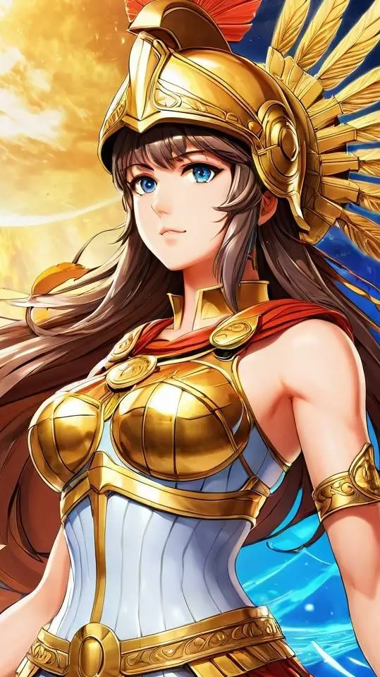 ai character: Athena  background