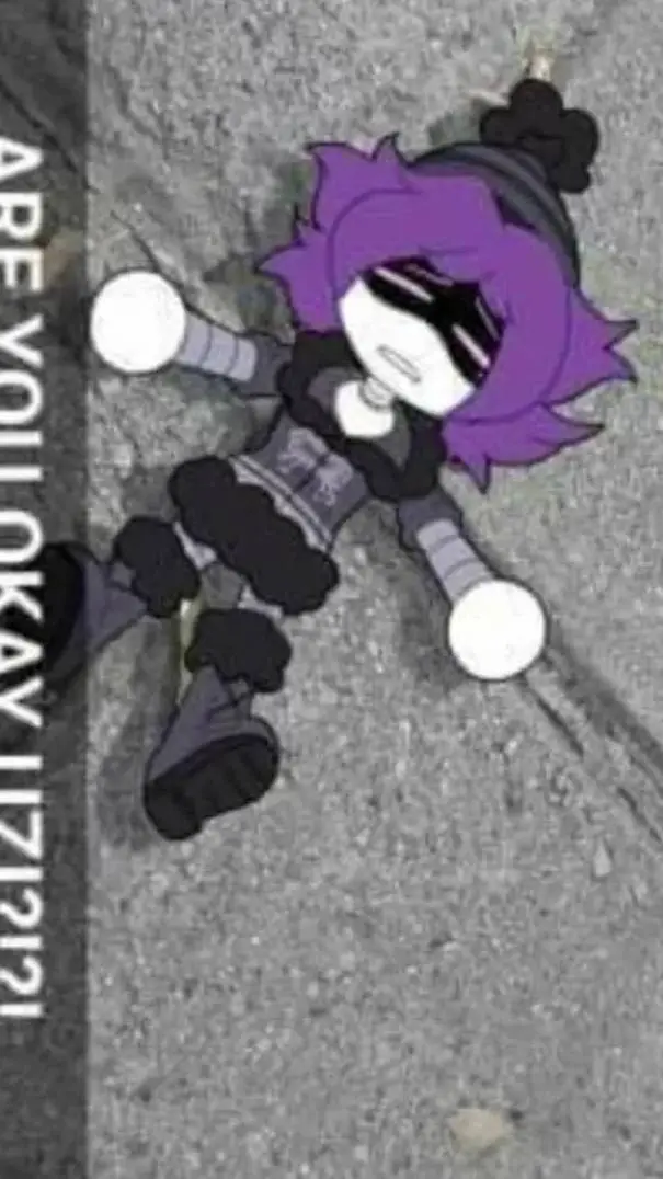 ai character: uzi but smol :3 background