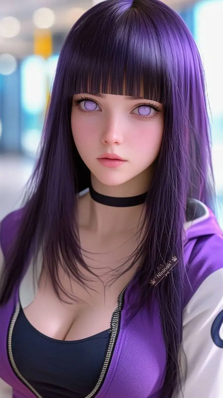 ai character: Hinata Hyuuga background