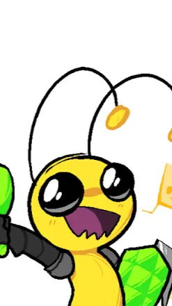 ai character: Alien hominid  background