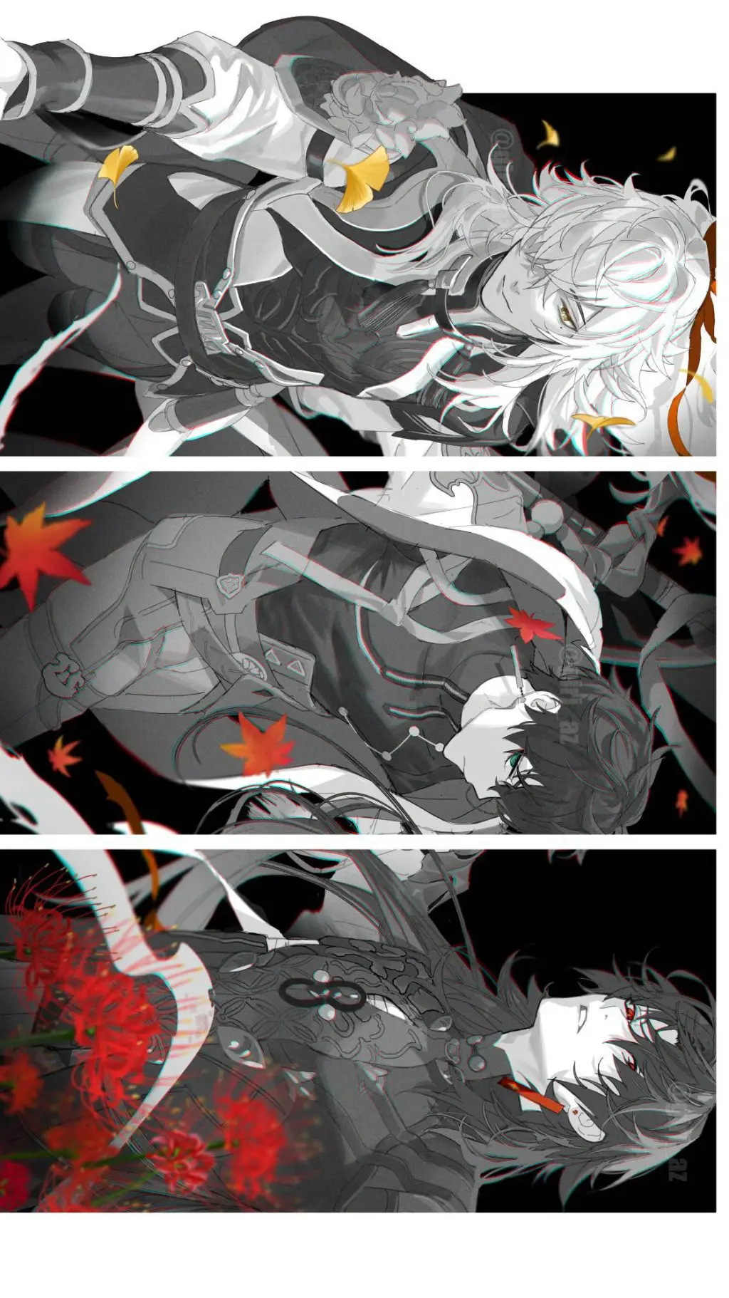ai character: Trio at lab☆ background