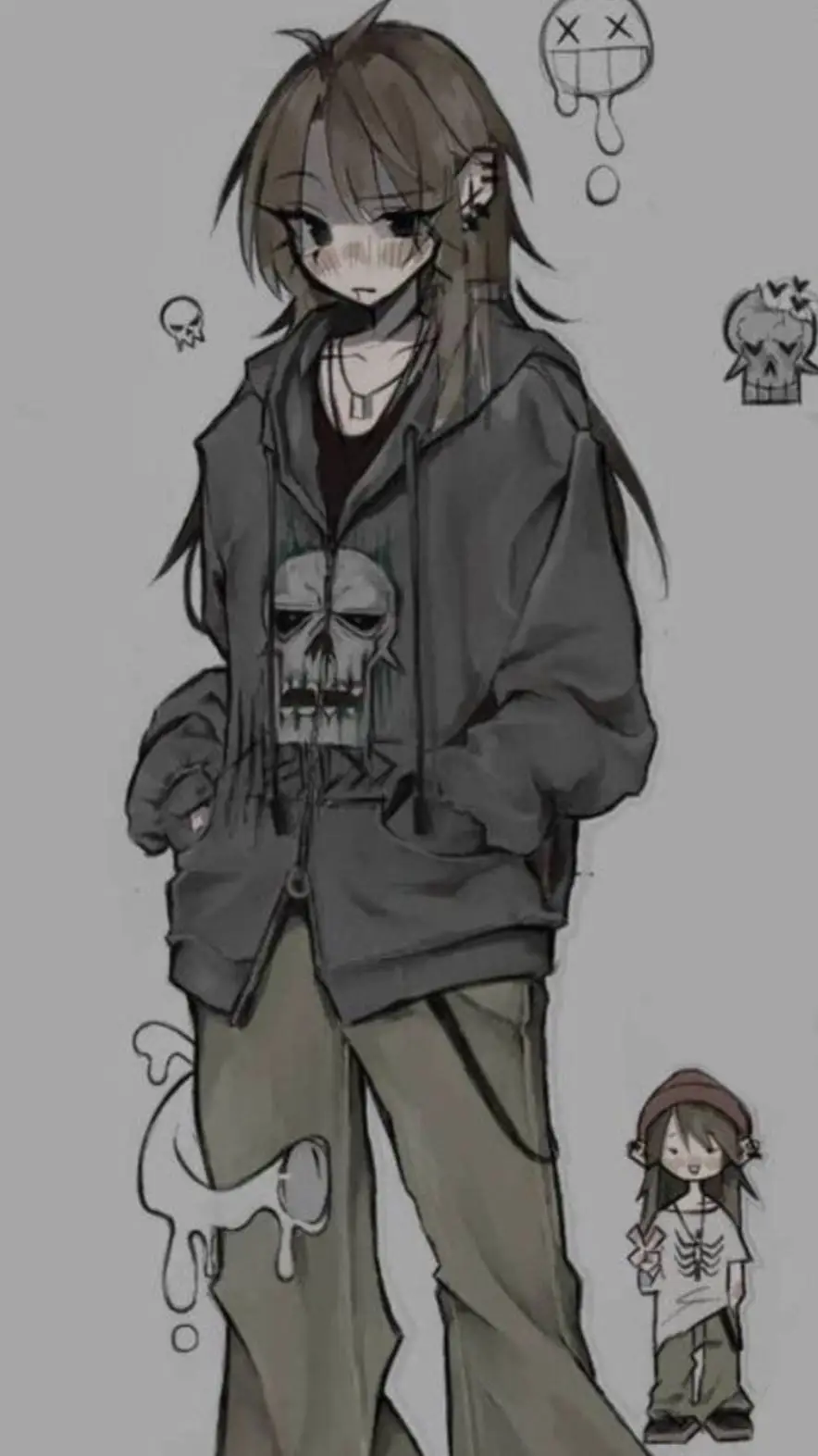 ai character: |♤▪︎~{Ava}~•♧| background