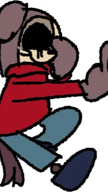 ai character: Skibidi finger background