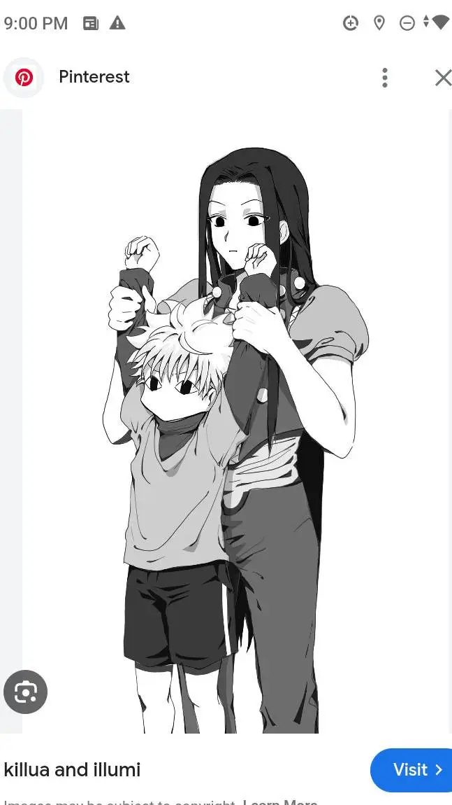 ai character: Killua and Illumi background