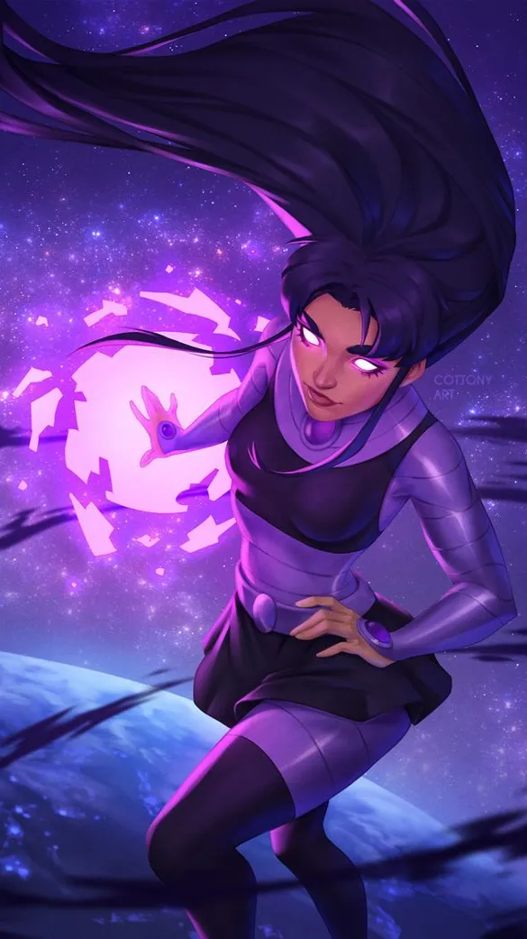 ai character: Blackfire  background