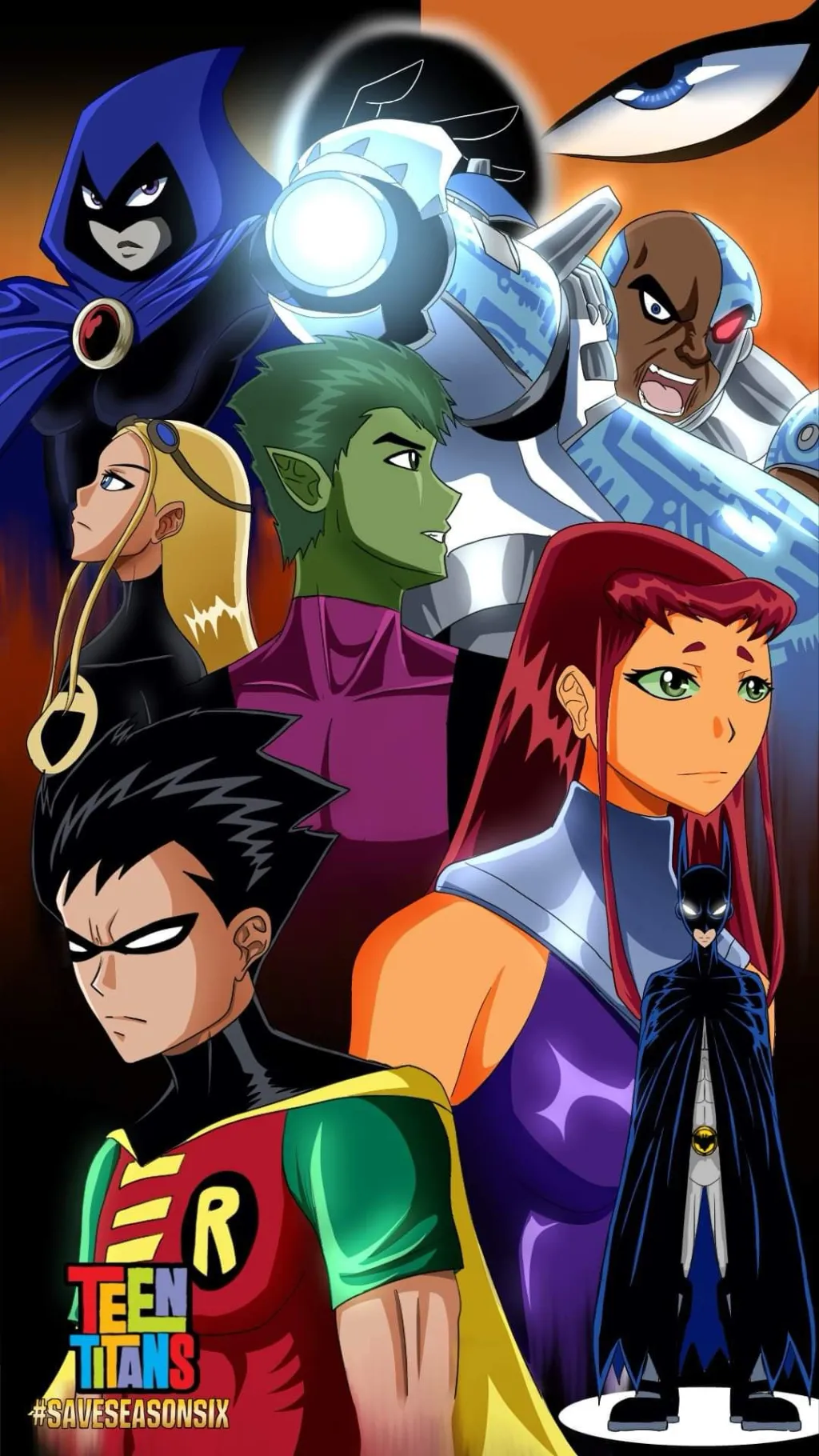 ai character: Teen Titans  background