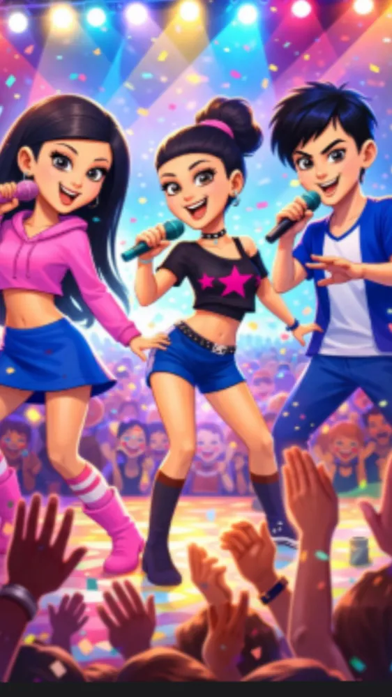 ai character: The triplets ￼ background