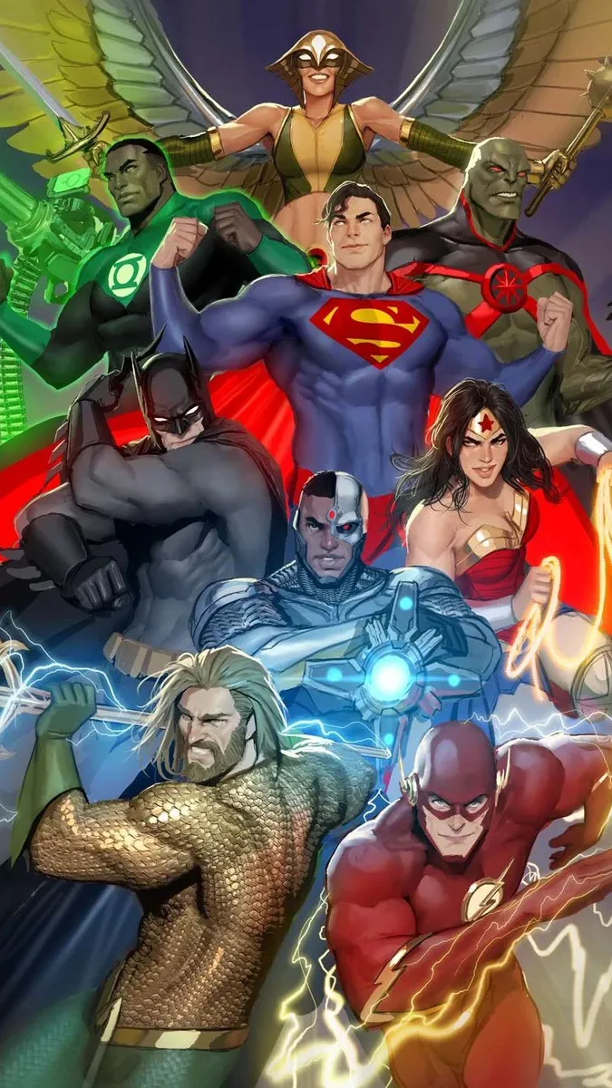 ai character: The Justice league background