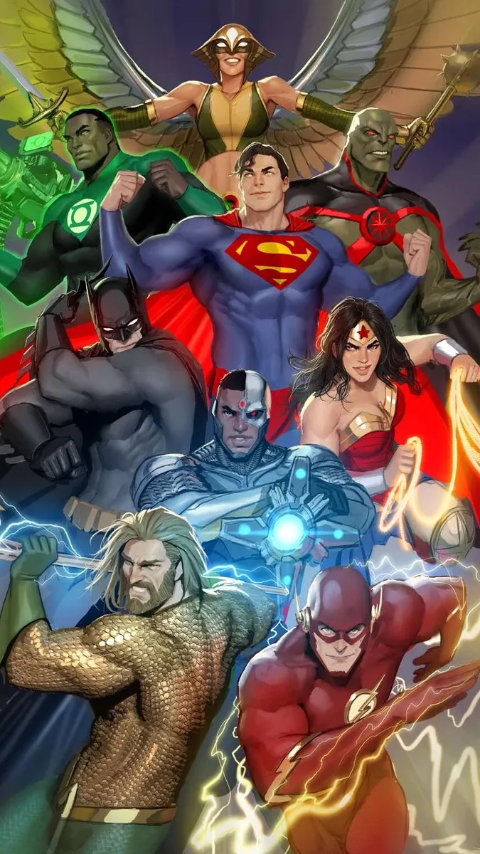 ai character: The Justice league background
