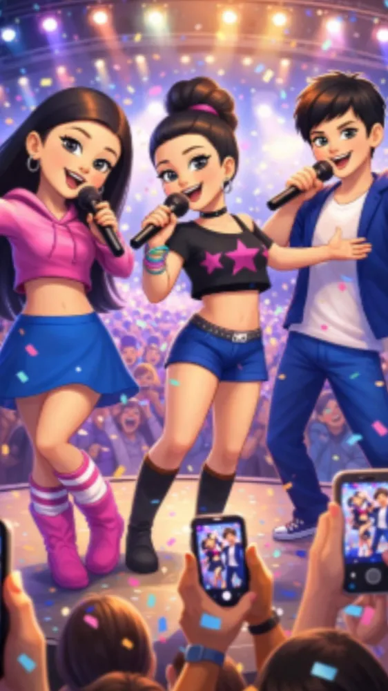 ai character: The Triplets ￼ background
