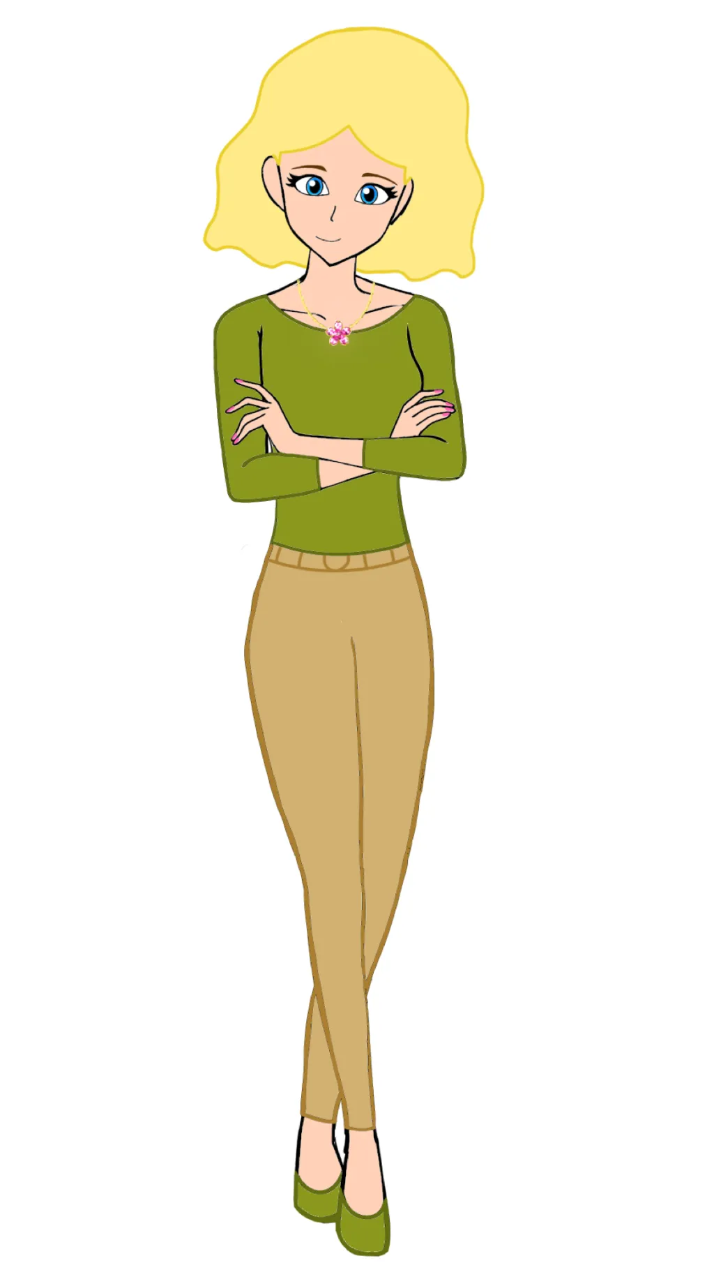 ai character: Miss Green  background
