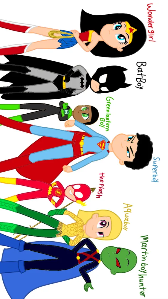 ai character: The Justice league background