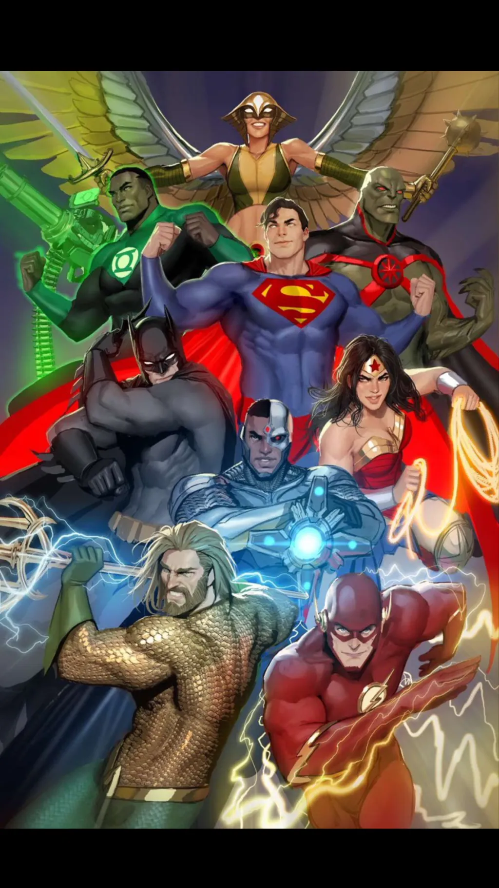 ai character: Justice league  background
