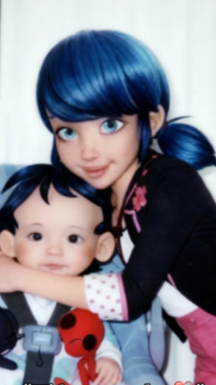 ai character: Marinette ￼Cheng background