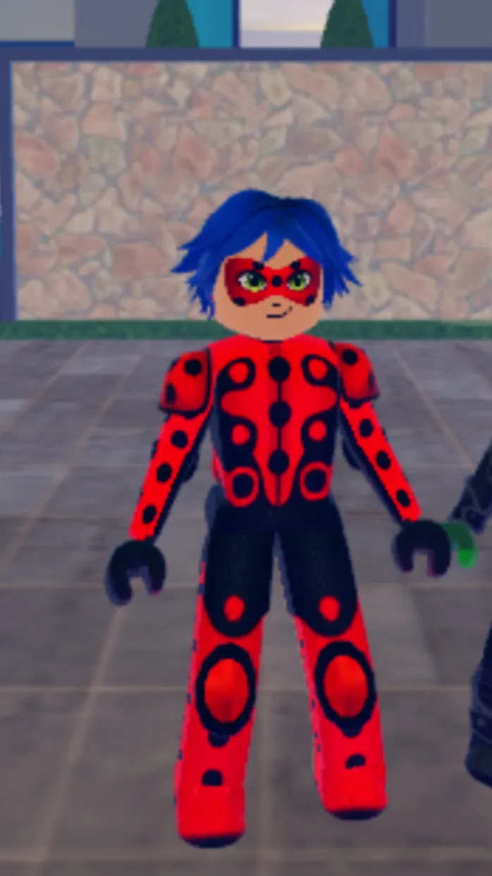 ai character: Red beetle  background