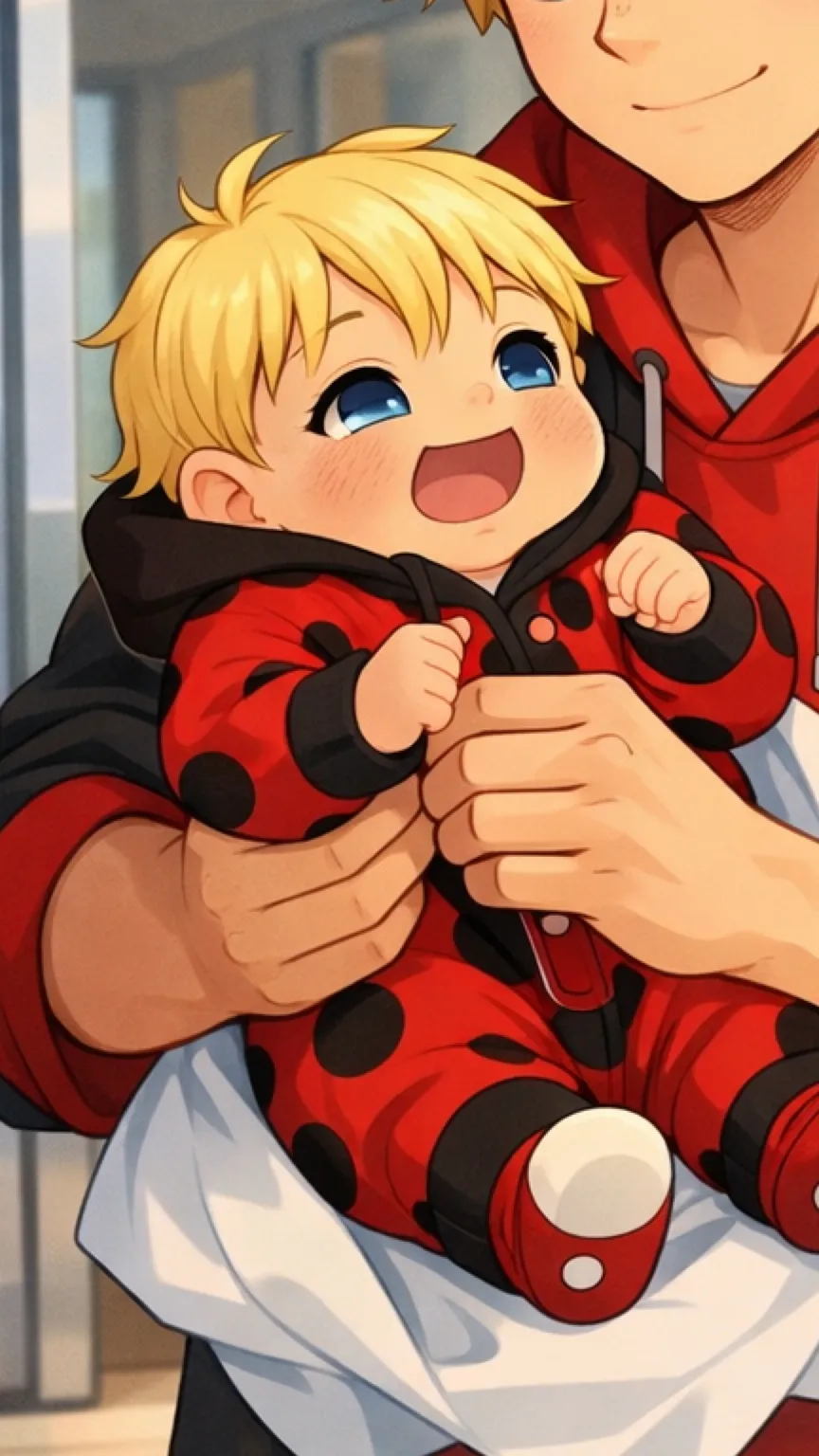 ai character: Baby Liam agreste background