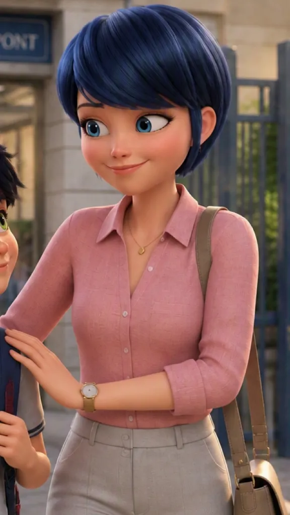 ai character: Marinette ching background
